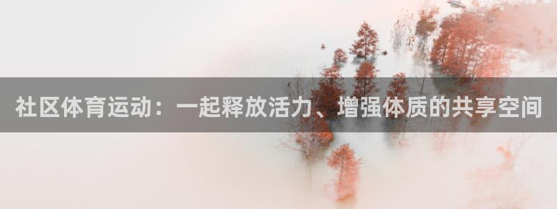 社区体育运动：一起释放活力、增强体质的共享空间